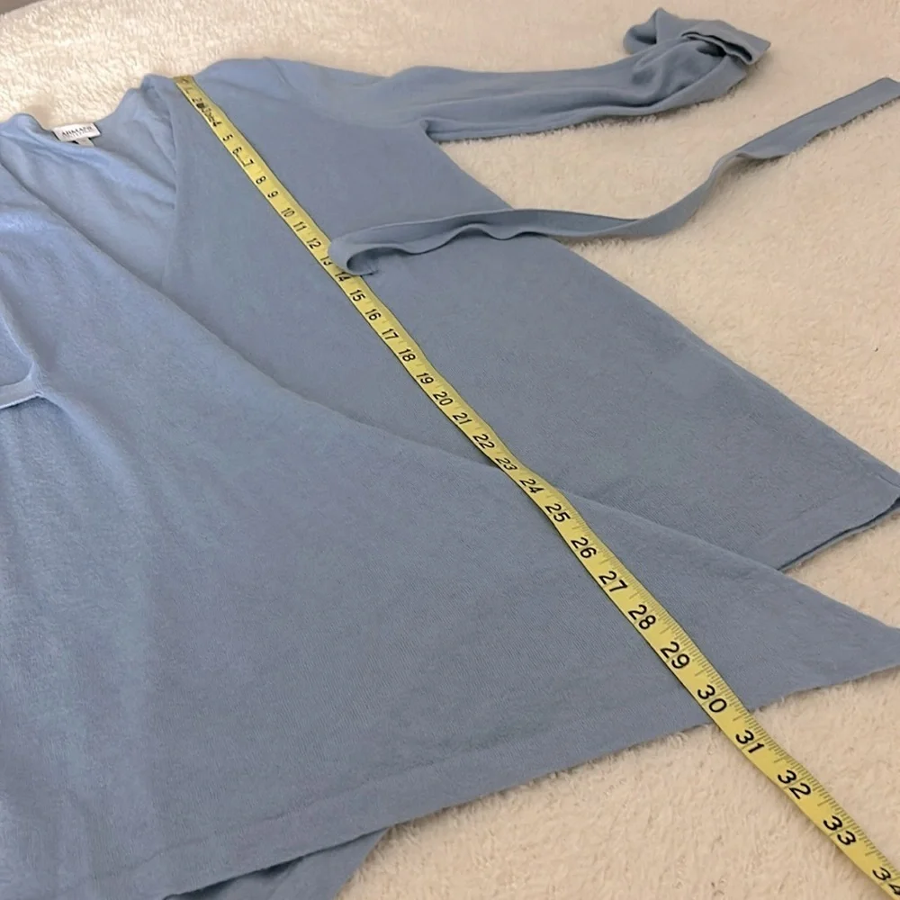 Armani Collezioni Light Blue Cashmere Sweater Set Size 10 - Picture 7 of 13